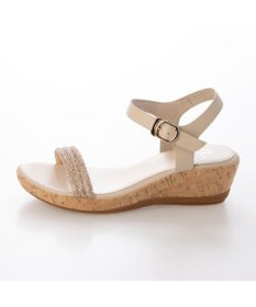 Riz raffinee <Riz raffinee>ラインストーン付ウェッジサンダル