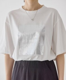 AMERICAN HOLIC ボックスロゴ箔プリントＴシャツ