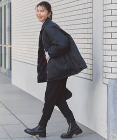 UNFILO L 【野呂佳代さん着用】TAIONコラボ ボア襟 リバーシブルダウン