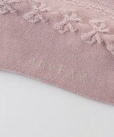 ANY KIDS ジャガードリボン柄タイツ