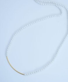 monshiro 【2WAY/ヴィンテージパール】ラインバーグラスパールロング ネックレス