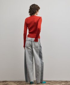 GRACE CONTINENTAL スクエアリブニットトップ