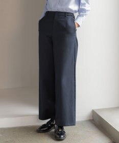 J.PRESS LADIES S チノストレッチ ワイドパンツ