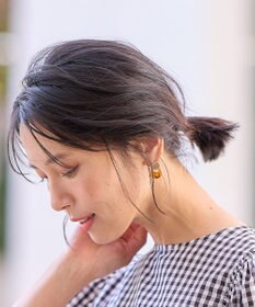 ANY 【WEB限定】マーブルメタルピアス(両耳用)