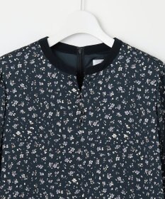 J.PRESS LADIES L 【洗える】スパンウェーブフラワープリント ワンピース