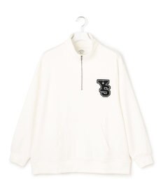 J.PRESS YORK STREET 【UNISEX】裏毛ロゴハーフジップ スウェット