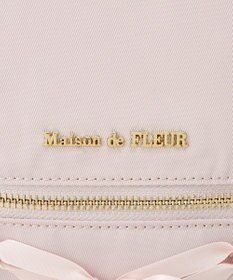 Maison de FLEUR 撥水加工レースアップリボンリュック