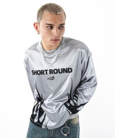 WEGO 【ユニセックス着用ITEM】ファイヤーパターンゲームロゴT（長袖）