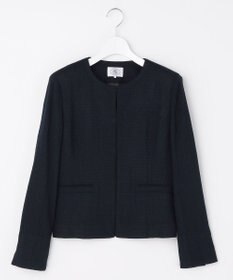 J.PRESS LADIES 【セットアップ対応】Light Tweed ノーカラー ジャケット