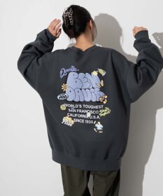 WEGO 【ユニセックス着用ITEM/MLサイズ展開/裏起毛】別注BENDAVISプランプロゴプルオーバー