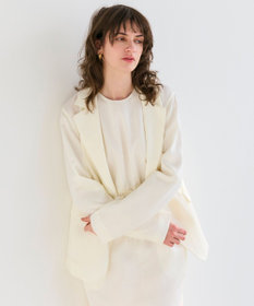 BEIGE， 【洗える】BERGAMOT / ウォッシャブルリネンバックドロストジャケット