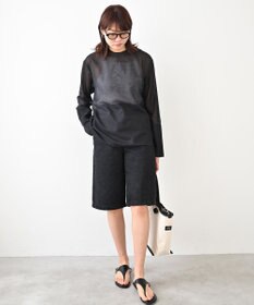 woadblue ＜坪田あさみさんコラボ＞ Marine Shorts マリンショーツ ハーフパンツ ブラック