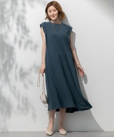 23区 L 【吸水速乾/UVカット/接触冷感/洗える】ストレッチジョーゼット ワンピース