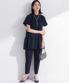 組曲 S スーパーライトストレッチティアード ブラウス