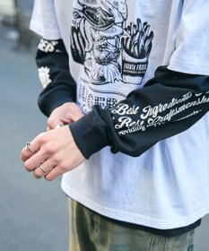 WEGO 【ユニセックス着用ITEM】グラフィックアンサンブルT（LS）