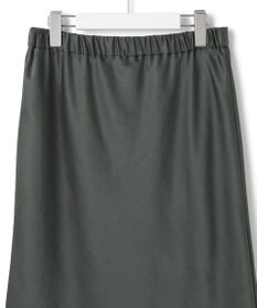 23区 【洗える】テクスチャーサテン ナロー スカート