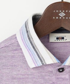 JOSEPH ABBOUD 【リネン素材/吸水速乾/日本素材】リネンハニカム ダディ ポロシャツ