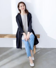 Tiaclasse L 【洗える】バックベルトフーデットコート