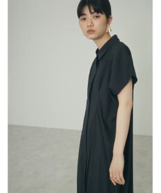 Green Parks ａ．タックプリーツシャツワンピース