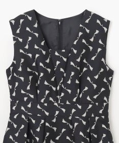 GRACE CONTINENTAL リボンジャガードワンピース