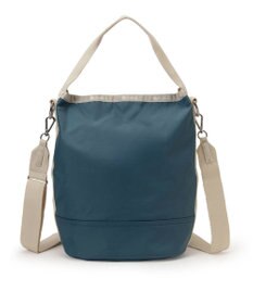 LeSportsac CONVERTIBLE BUCKET BAG/ブルーインディゴ/ベージュ