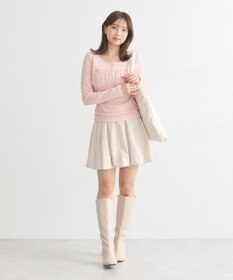 earth music&ecology 切替ギャザーコンパクトカットプルオーバー