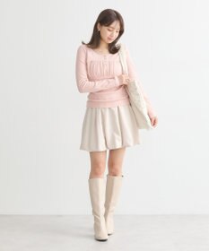 earth music&ecology 切替ギャザーコンパクトカットプルオーバー