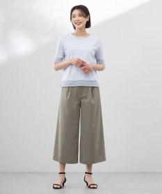 J.PRESS LADIES 【洗える】GORIAN TWILL クロップド パンツ