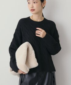 AMERICAN HOLIC ミドルゲージケーブルニットプルオーバー