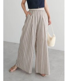 Green Parks ・ＥＬＥＮＣＡＲＥ　ＤＵＥ　ストライプワイドパンツ