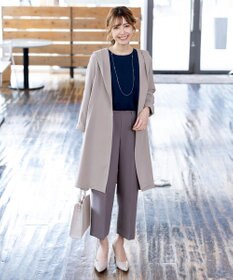 Tiaclasse L 【洗える】バックベルトフーデットコート