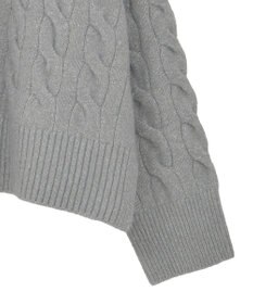 AMERICAN HOLIC ミドルゲージケーブルニットプルオーバー