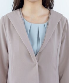 Tiaclasse L 【洗える】バックベルトフーデットコート