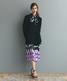 GRACE CONTINENTAL サテンボウ付テーラードジャケット