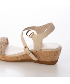 Riz raffinee <Riz raffinee>ラインストーン付ウェッジサンダル