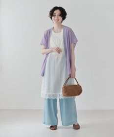 Green Parks フレンチスリーブリブドッキングシャツ