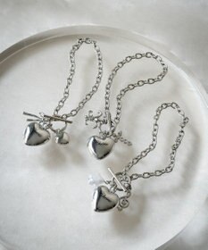 WEGO Lハートモチーフチャームブレス