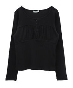 earth music&ecology 切替ギャザーコンパクトカットプルオーバー