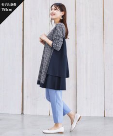 Tiaclasse 【洗える】スリットテーパードパンツ