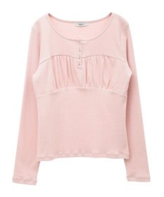 earth music&ecology 切替ギャザーコンパクトカットプルオーバー