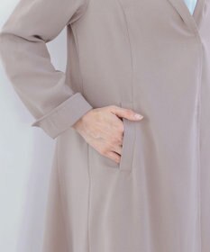 Tiaclasse L 【洗える】バックベルトフーデットコート