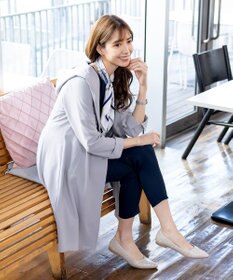 Tiaclasse L 【洗える】バックベルトフーデットコート