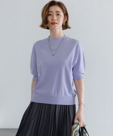 23区 【先行予約】セミマットフリゼ リラクシー ニット Tシャツ