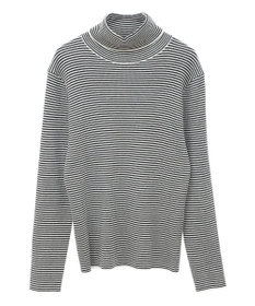 AMERICAN HOLIC バイパチリブタートルネックニットプルオーバー