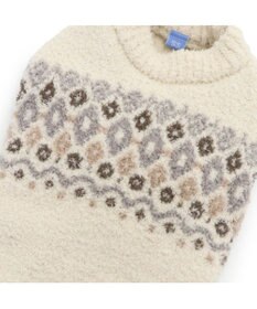 PET PARADISE ペットパラダイス ニット ノルディク柄  《ホワイト》 小型犬