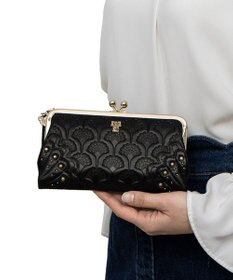 ANNA SUI ピーコック 二つ折り口金長財布