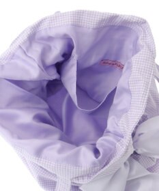 Maison de FLEUR ギンガムチェックダブルリボントートバッグ