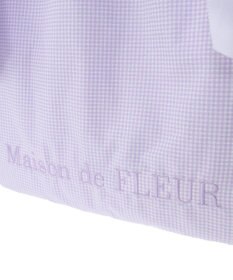 Maison de FLEUR ギンガムチェックダブルリボントートバッグ