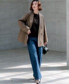 23区 L 【見上愛さん着用/Oggi掲載/接触冷感】23区DENIM サマー ストレート ワイド パンツ