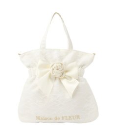 Maison de FLEUR イースターローズリボン2Wayトートバッグ